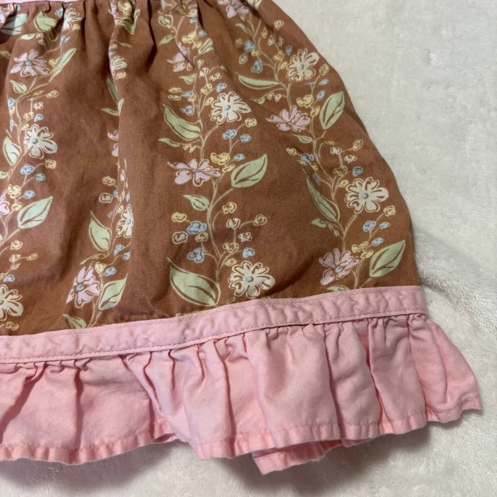 Oshkosh B’Gosh 12 month flower sun dress pink ruffles